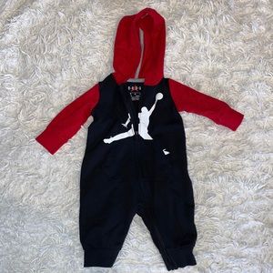 0-3 month Air Jordan Hooded Onesie